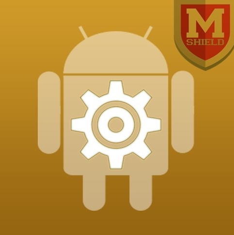 A Robot with a gear icon on it.